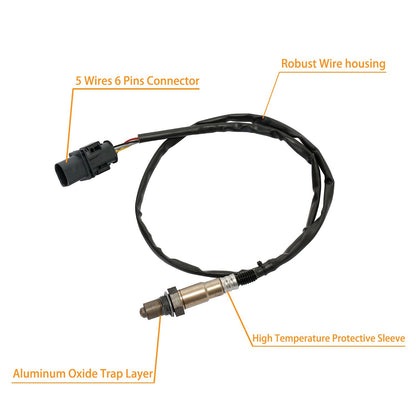 0258017025 LSU 4.9 Lambda WideBand O2 Oxygen Sensor for PLX AEM# 30-4110 30-0300