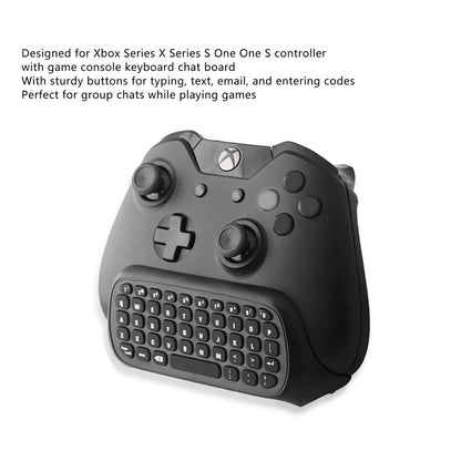 Wireless Keyboard Chatpad For Xbox Series X/S One S/X Controller W/3.5mm Jack