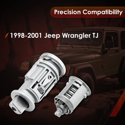 703719 Tailgate Door Lock & Ignition Cylinders Switch For 98-01 Jeep Wrangler TJ