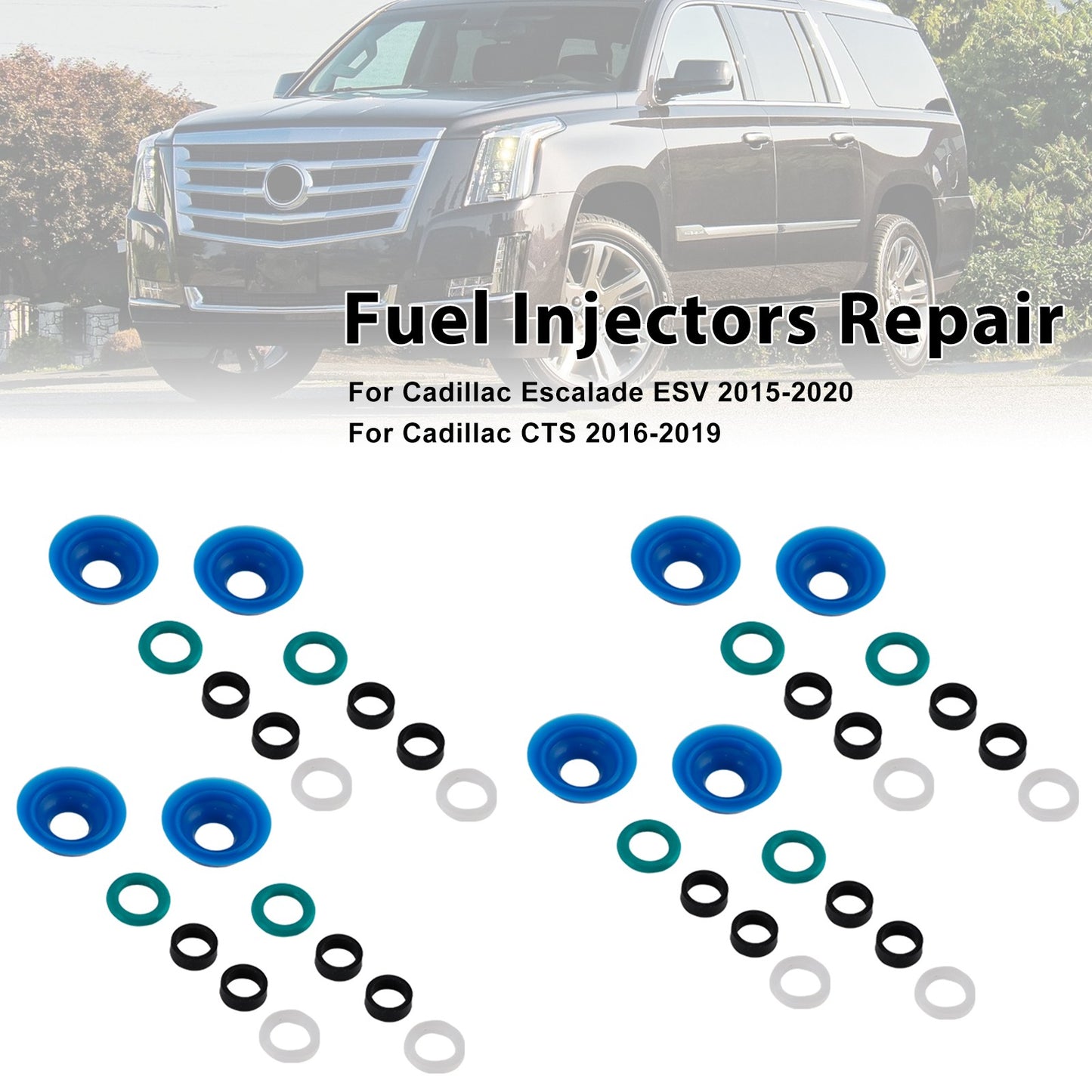 Fuel Injector O-Ring Kit Fit Chevrolet Silverado 1500 2019-2019 Fit Camaro