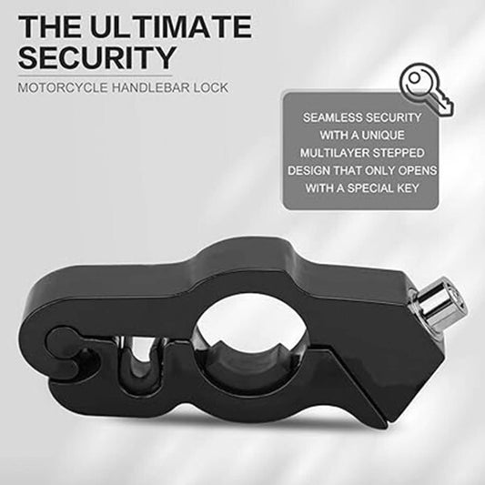 Solid Spare Motorcycle Handlebar Lock Anti-Theft Grip Throttle Security Bike Scooter ATV