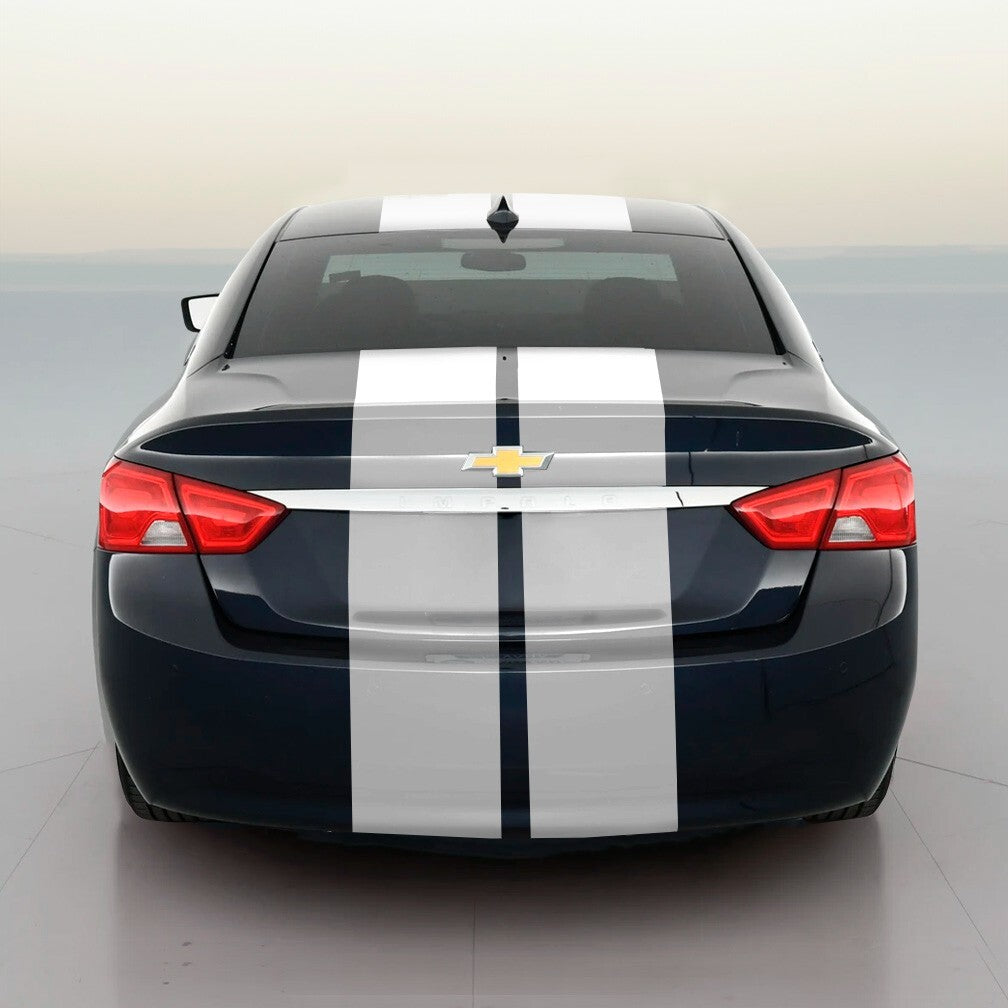 10" VINYL RALLY STRIPES RACING STRIPE KIT HOOD TRUNK ROOF For CHEVY IMPALA