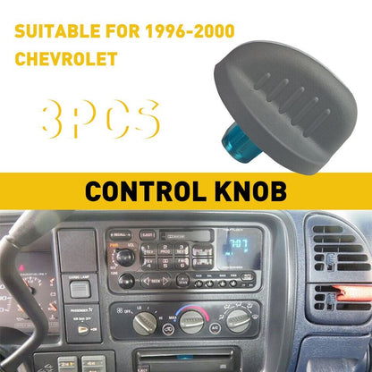 Heater A/C Fan Dials Speed Control Knob Set of 3 For 1995-98 Chevy Silverado