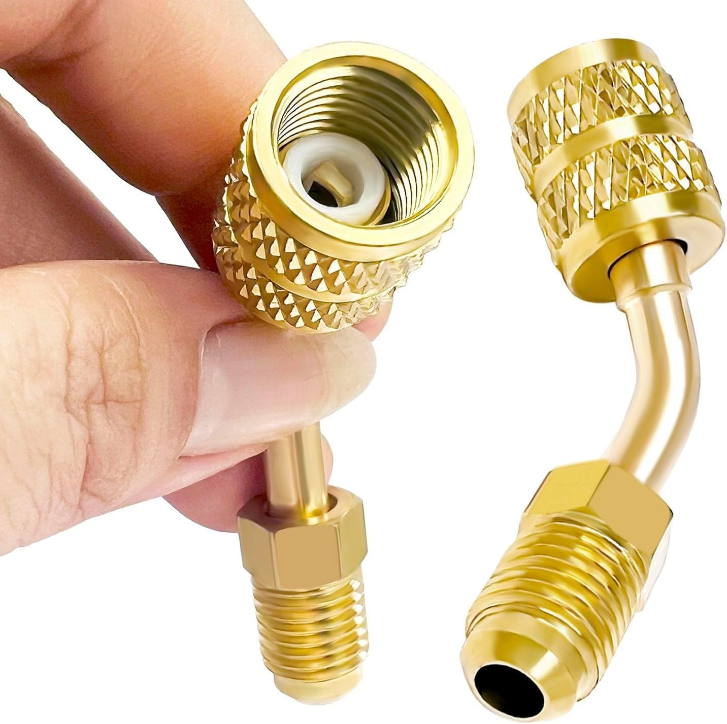 R410a Adapter For Mini Split HVAC System 5/16 Female Quick Couplers X 1/4-Male