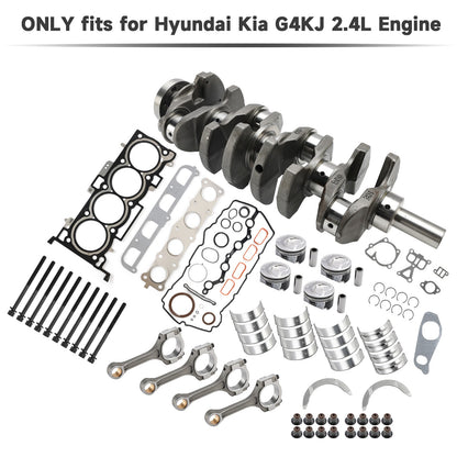 G4KJ 2.4L Engine Overhaul Rebuild Kit Crankshaft Rods for HYUNDAI KIA Sorento