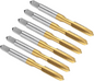 6pack 1/4-20 UNC B2 Spiral Point Thread Tap Titanium Coated Threading Tool