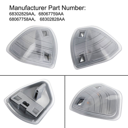 Tow Mirror Turn Signal Smoked Light Set (LH+RH) for Dodge Ram 1500 2500 3500