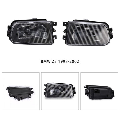 Pair Front Bumper Fog Light Lamps Without Bulbs For BMW E39 5-Serise 1995-1998