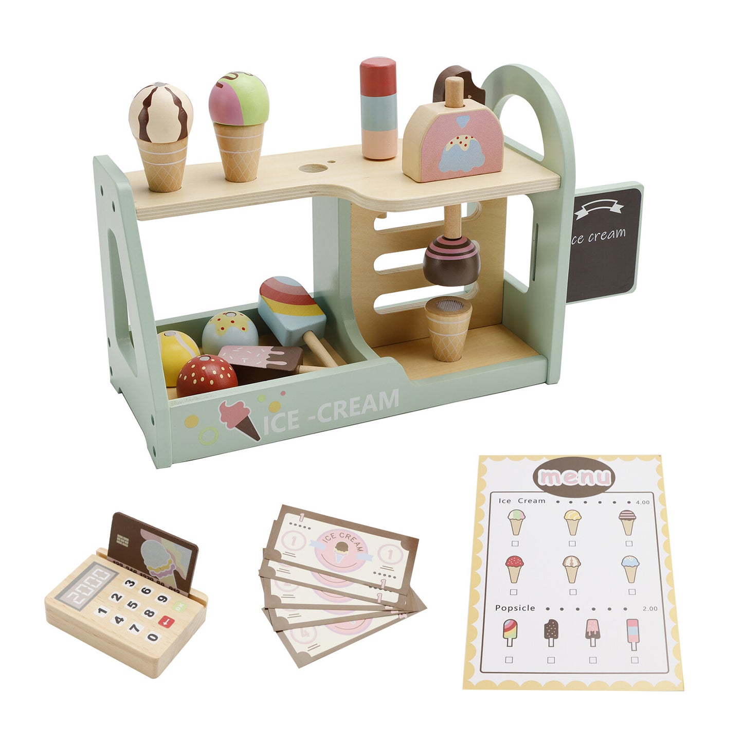Simulation Dessert And Serve Ice Cream Counter Kid Play Educational Toy Set