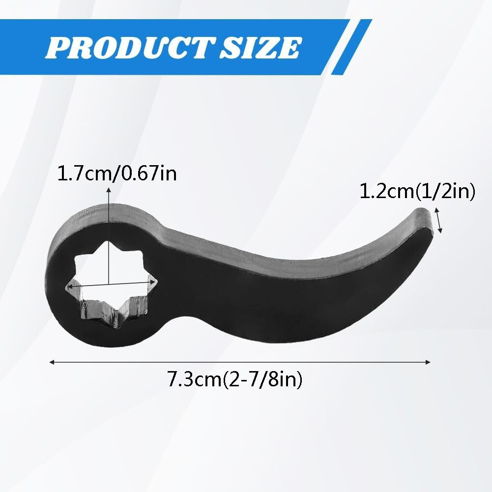 2PCS Pry Bar Wrench Adapter Head Half Shaft Removal Crowbar Ratchet Tool 1/2 in.