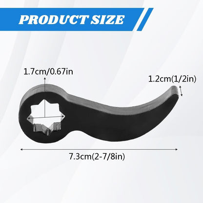 2PCS Pry Bar Wrench Adapter Head Half Shaft Removal Crowbar Ratchet Tool 1/2 in.