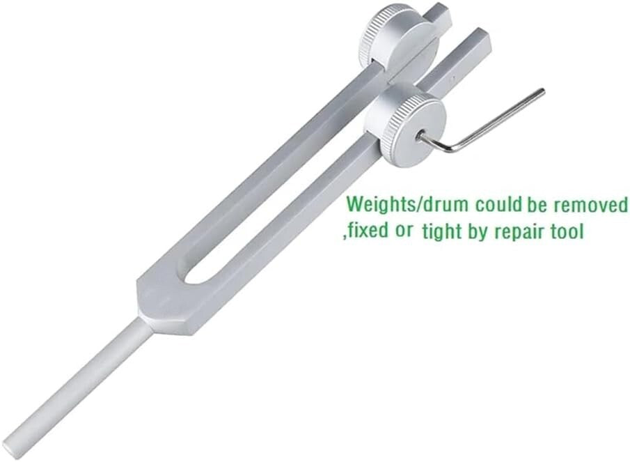 128Hz Healing Tuning Fork with Silicone Hammer Sound Therapy Musical Instrument