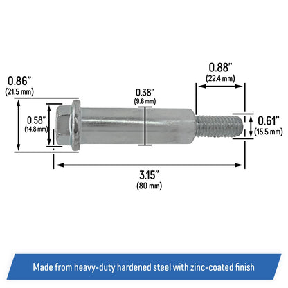 (2) Gauge Wheel Shoulder Bolt Screw for John Deere Ztrak Eztrak - GX21012