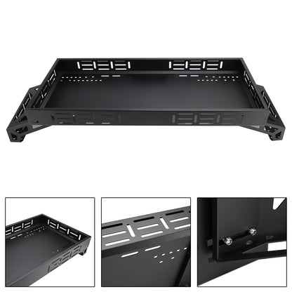 Universal Utv Raised Metal Full-Bed Rack Steel For Polaris Ranger 570 Midsize