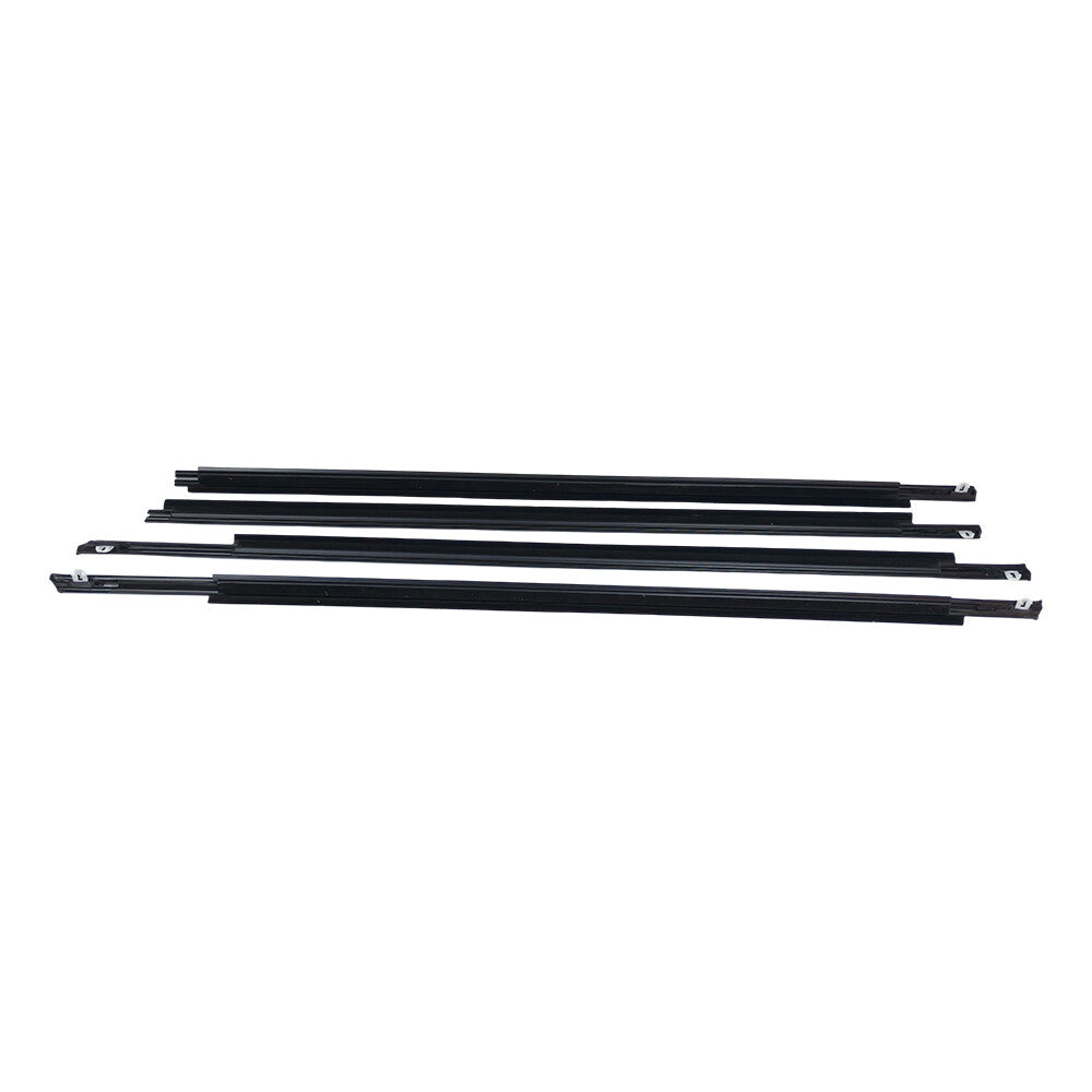 4Pcs New Front Rear Door Belt Moulding Weatherstrips For 2004-2009 Toyota Prius