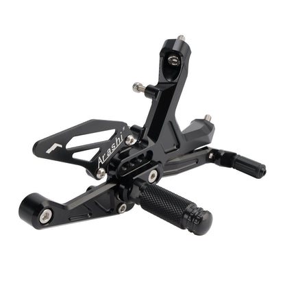 CNC Aluminum Rearsets Footpegs Black Fits BMW S 1000 RR 19-24 / M 1000 RR 21-24