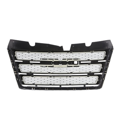 Front Bumper Grille Black w/Chrome Trim For 2010-2015 GMC Terrain SLT GM1200630