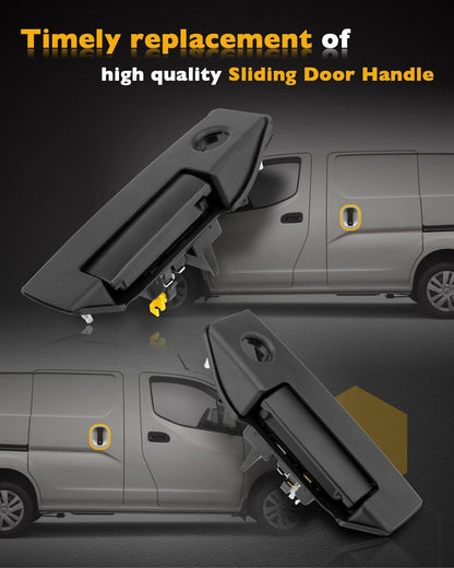 Exterior Rear Right Left Sliding Door Handle (Pair) For 13-21 Chevy Nissan NV200