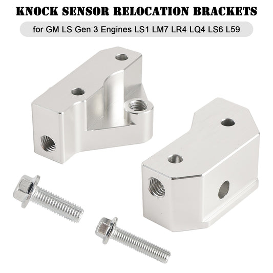 Knock Sensor Relocation Brackets for GM LS Gen 3 Engines LS1 LM7 LR4 LQ4/LS6 L59