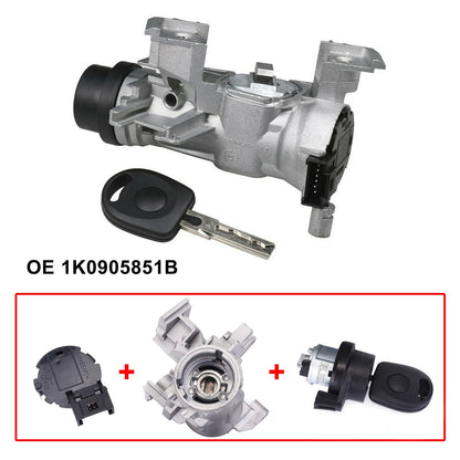 ??Ignition Switch With Lock Cylinder Key Fit For VW Golf SEAT 1K0905851B
