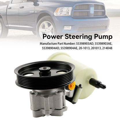 Power Steering Pump w/ Pulley & Reservoir Fit Dodge RAM 1500 2009-2010