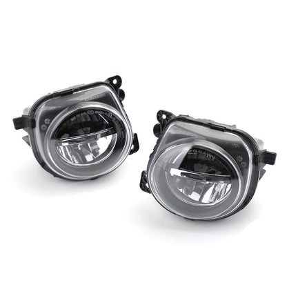 Pair LH+RH Front LED Fog Lights Lamps Foglights For BMW 5 Series F10 F07 LCI CT,