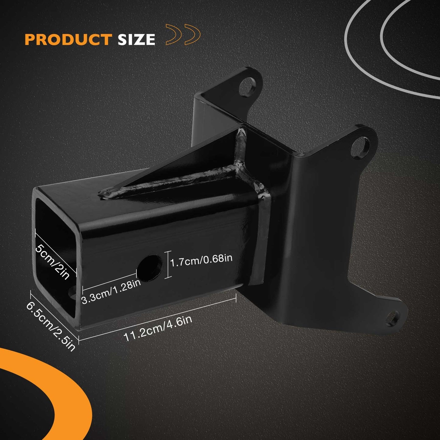 2" Rear Receiver Hitch 100945 For 12-23 Can-Am Renegade 1000 450 500 570 650 800
