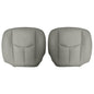 LH & RH Bottom Leather Seat Cover Gray For 2003-2006 Chevy Avalanche