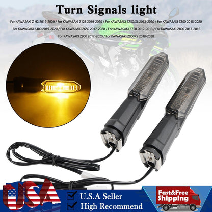 Turn Signals light For Kawasaki Z125 Z250 Z400 Z650 Z750 Z800 Z900 Black