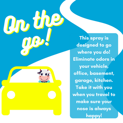 Solid Spare 2 Pack - Happy Nose! Air Freshener & Odor Remover Spray - Ollie's Ocean Breeze
