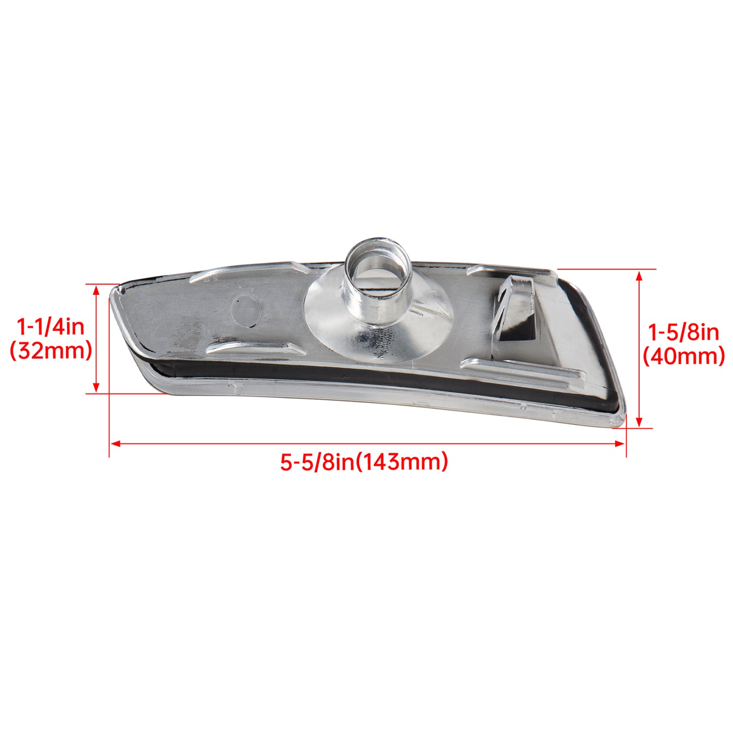 Solid Spare Clear Front Fender Side Markers Lights Housing For Pontiac G8 GT GXP 2008 2009