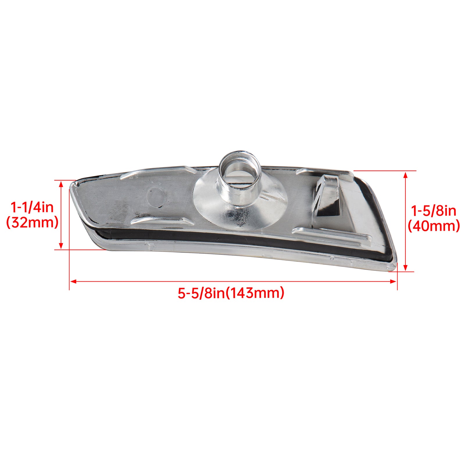 Solid Spare Clear Front Fender Side Markers Lights Housing For Pontiac G8 GT GXP 2008 2009