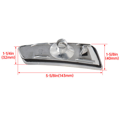 Solid Spare Clear Front Fender Side Markers Lights Housing For Pontiac G8 GT GXP 2008 2009
