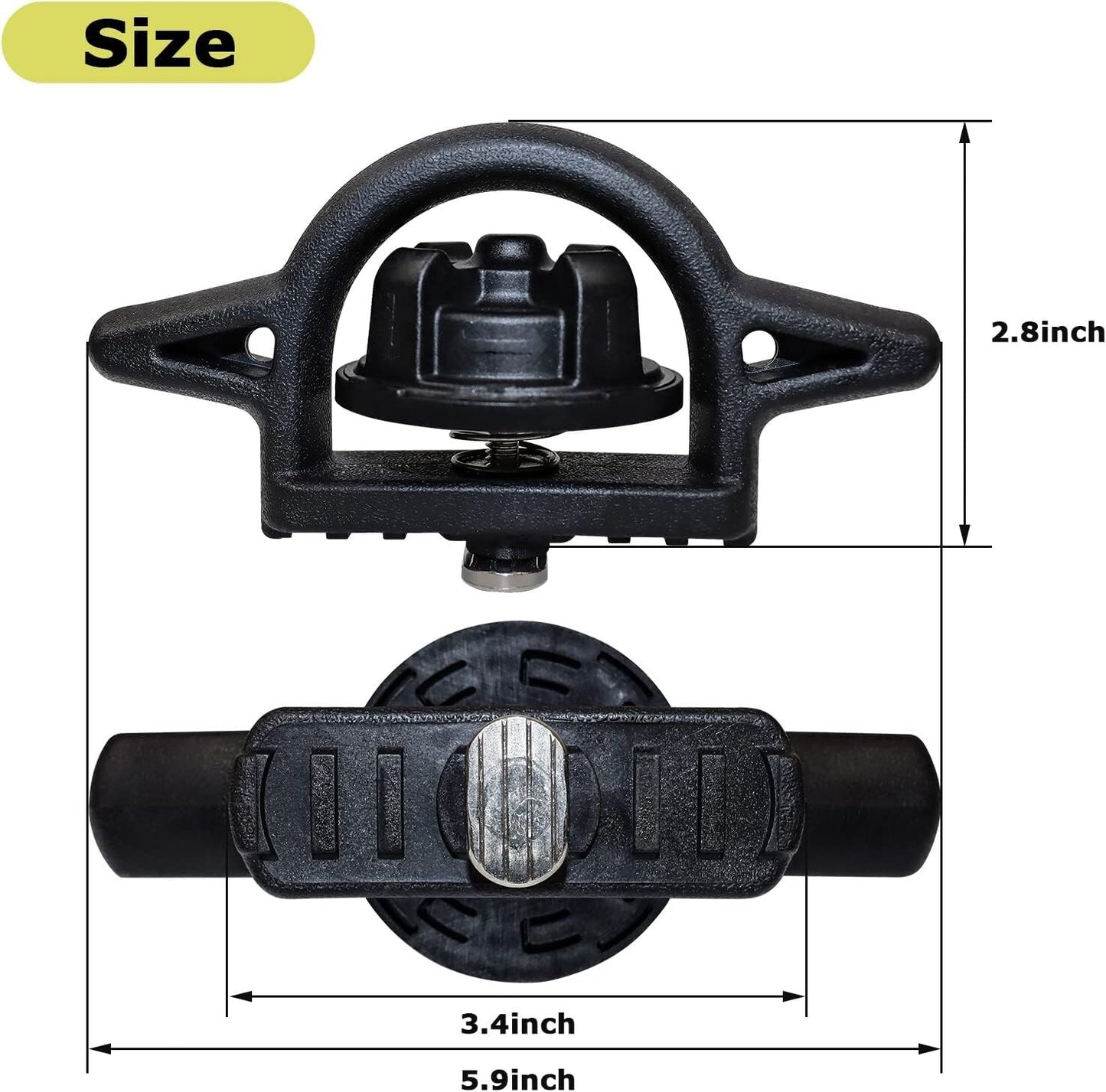 4PCS Cargo Truck Bed Tie Down Cleats For 2005-2020 Toyota Tacoma Black