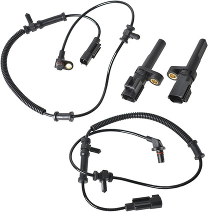For 2009-2012 Dodge RAM 1500 PICKUP 4?? ABS Wheel Speed Sensor Front+Rear L&R
