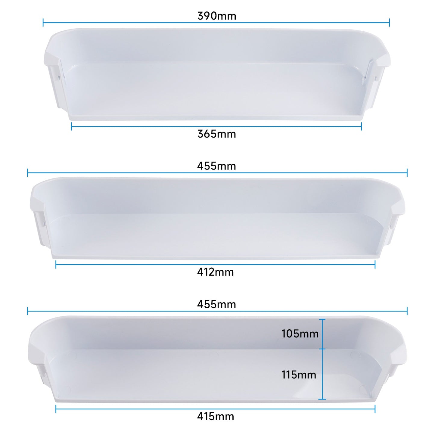 Replace Refrigerator Door Shelf Kit for Dometic Freezer/Upper/Bottom 29325760166