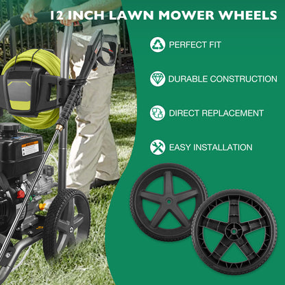2 Pack 12" x 1.75" 1/2-Hub Pressure Washer Wheels For Homelite Ryobi RY80940B