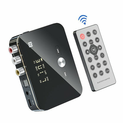USB Bluetooth 5.0 Transmitter Receiver Wireless NFC to 2RCA Stereo Audio Adapter