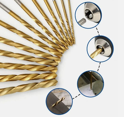 13 PC LEFT HANDED DRILL BIT SET BACKWARDS STEEL REVERSE BOLT REMOVER
