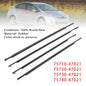 4PCS Door Glass Belt Outer Molding Weatherstrip For Toyota Prius 2010-2015