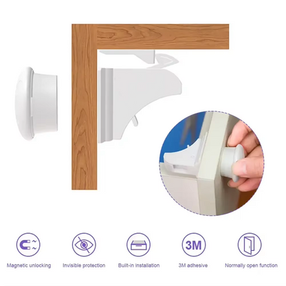Baby Child Safety Magnetic Cabinet and Drawer Locks for Proofing Kitchen 12 Pack