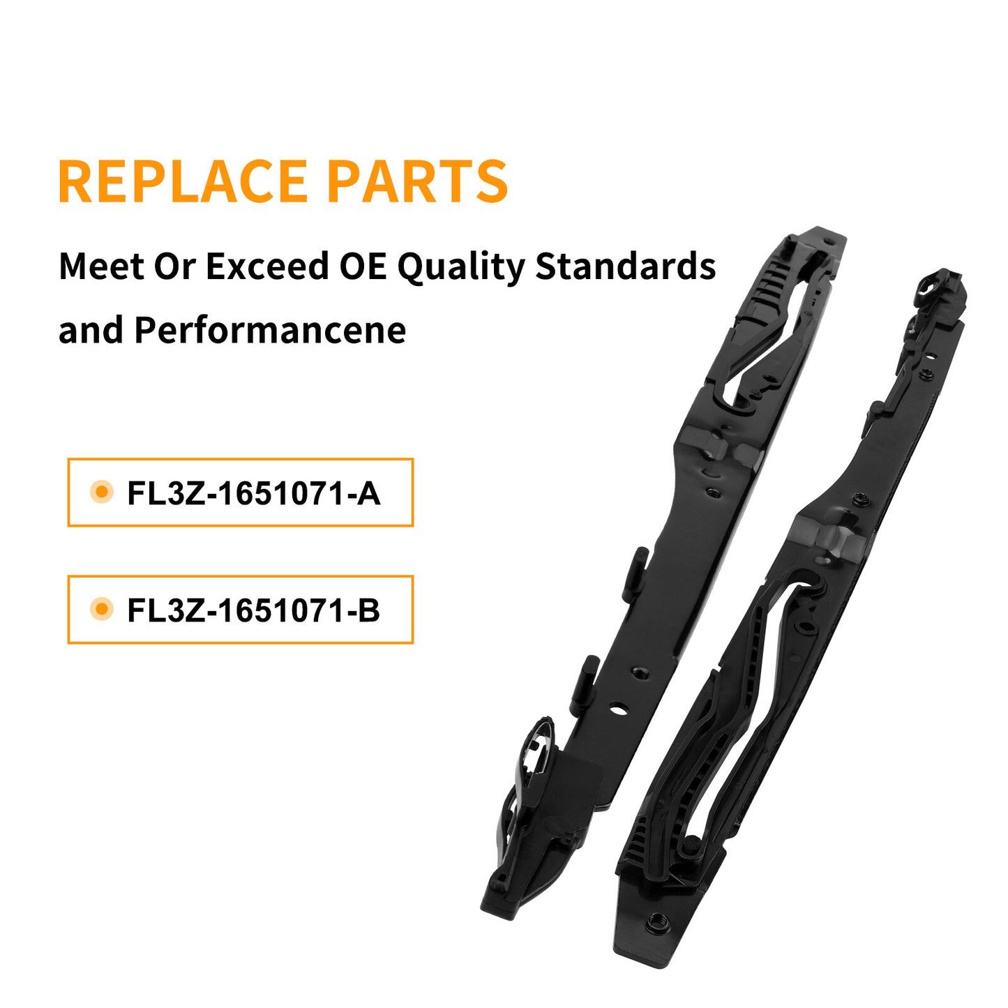 Sunroof Track Guide Rails Repair Kit Left ＆ Right for 15-24 Ford F150 Expedition