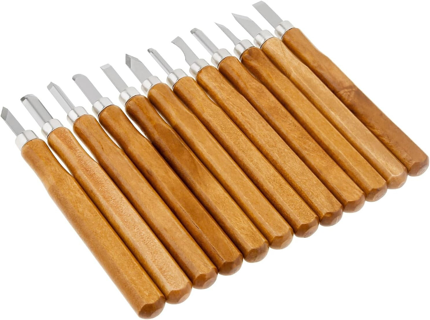 Premium Wood Carving Tools Kit - Durable High Carbon Stainless Steel - 12 Pieces