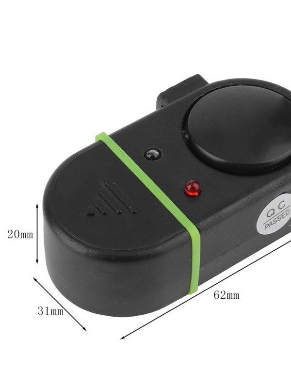 4PCS Fishing Bite Alarm,Electronic LED Clip On Fish Rod Fishing Bite Sound Alarm