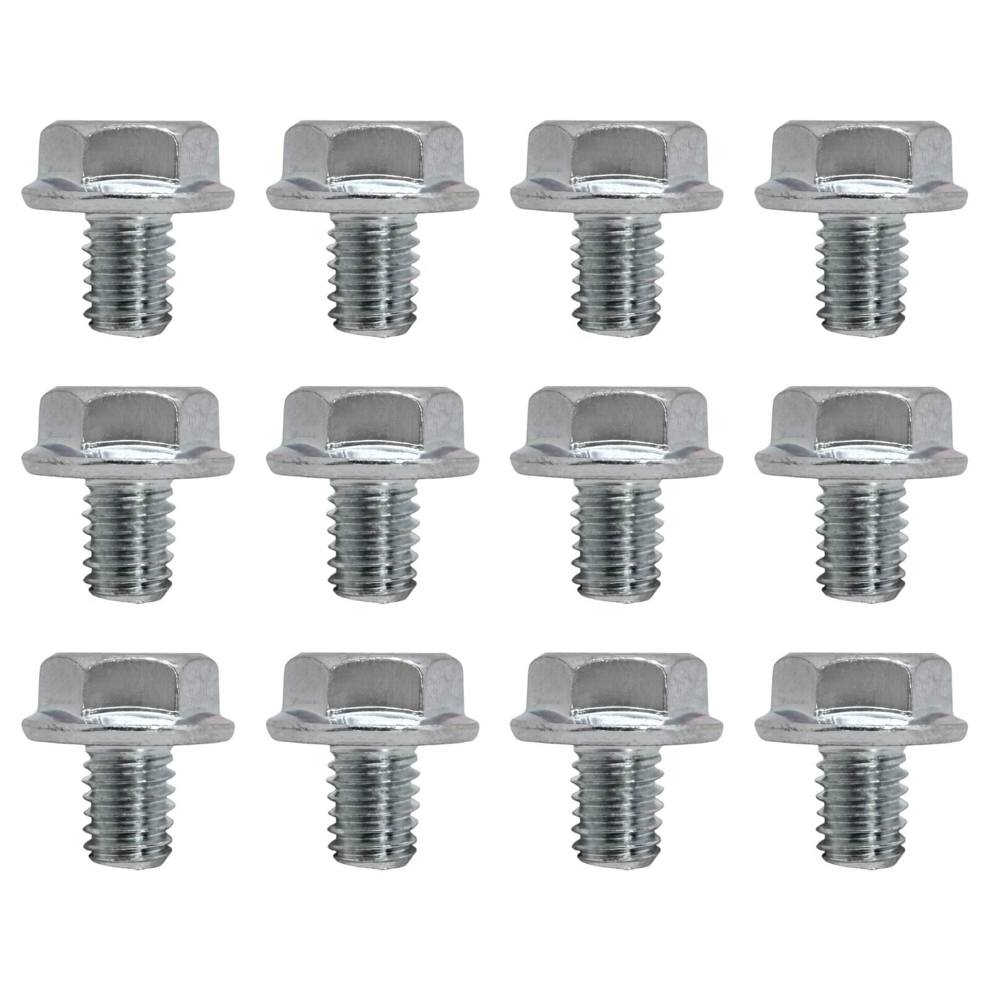 (12) Recoil Starter Flange Bolts 6x10 for Select Honda GX Engines, 90008-ZE2-003