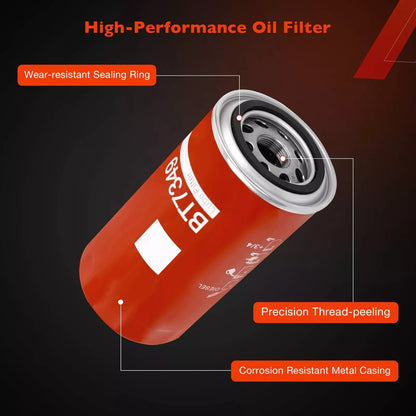 3x BT7349 Diesel Oil Fuel Filter Fit Dodge Ram 2500 3500 Cummins 5.9L 6.7L 8.3L