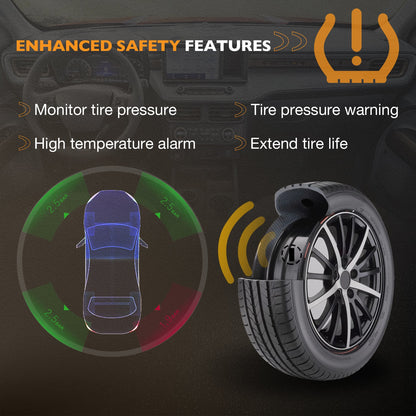4x TPMS Tire Pressure Sensor For 07-18 Benz C250 C300 C350 E250 E350 A0009057200