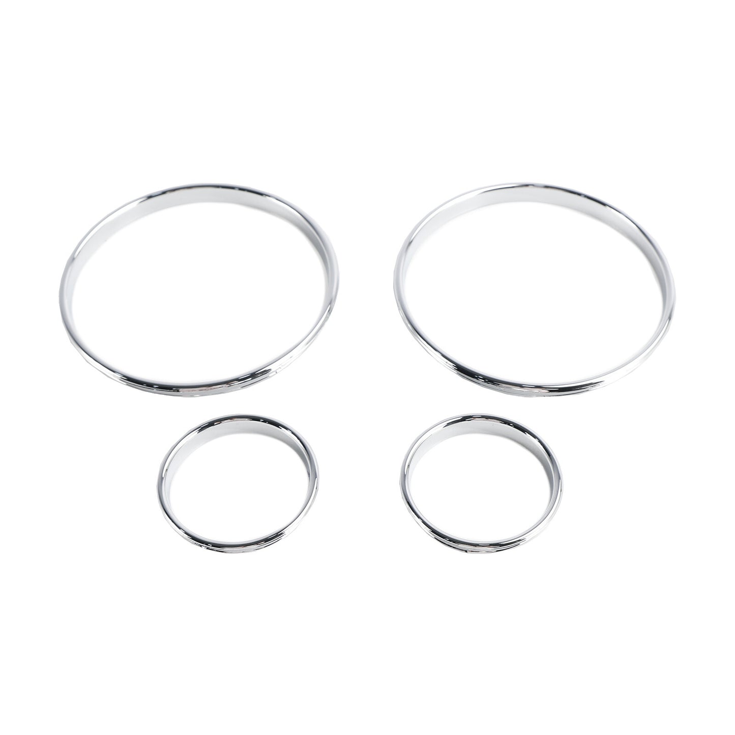 Silver Dash Trim Rings Speedometer Gauge Cluster Panel For BMW E38 E39 E53 X5