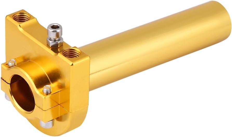 7/8" Turn Twist Throttle Handle Bar Throttle Tube Universal Gold for Motorcycle