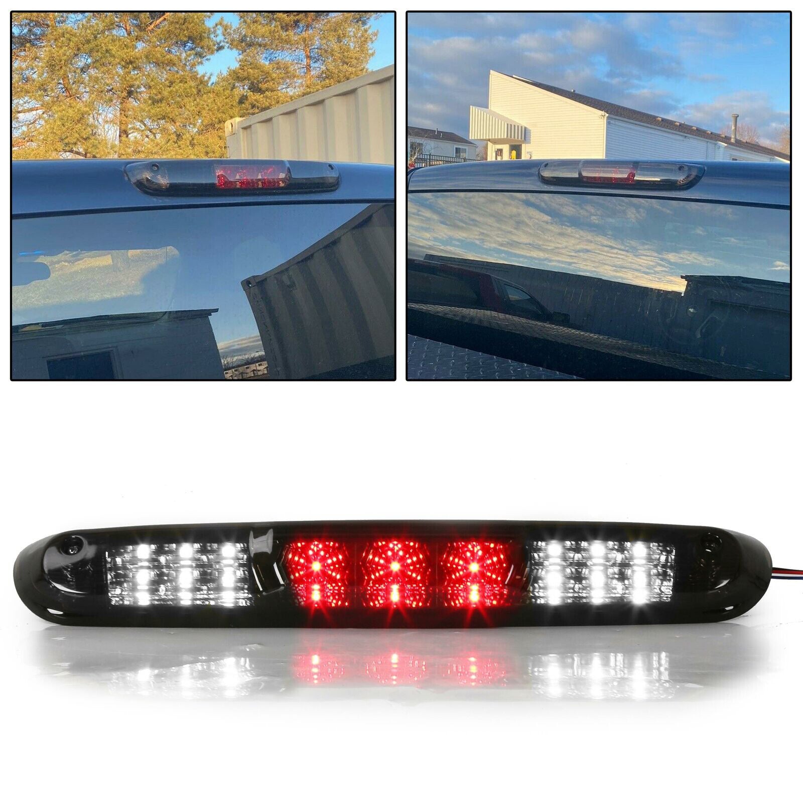 Solid Spare For Chevy Silverado GMC Sierra 1500 2500HD 3500HD 07-13 14 LED 3RD Brake Light